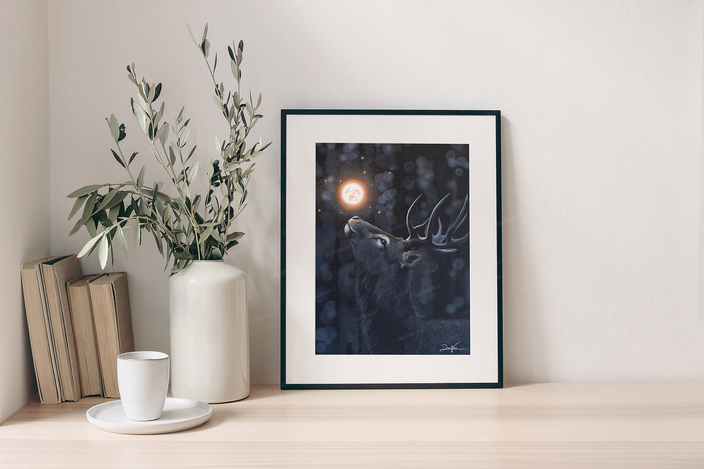 Glowing Deer (Kunstdruck)