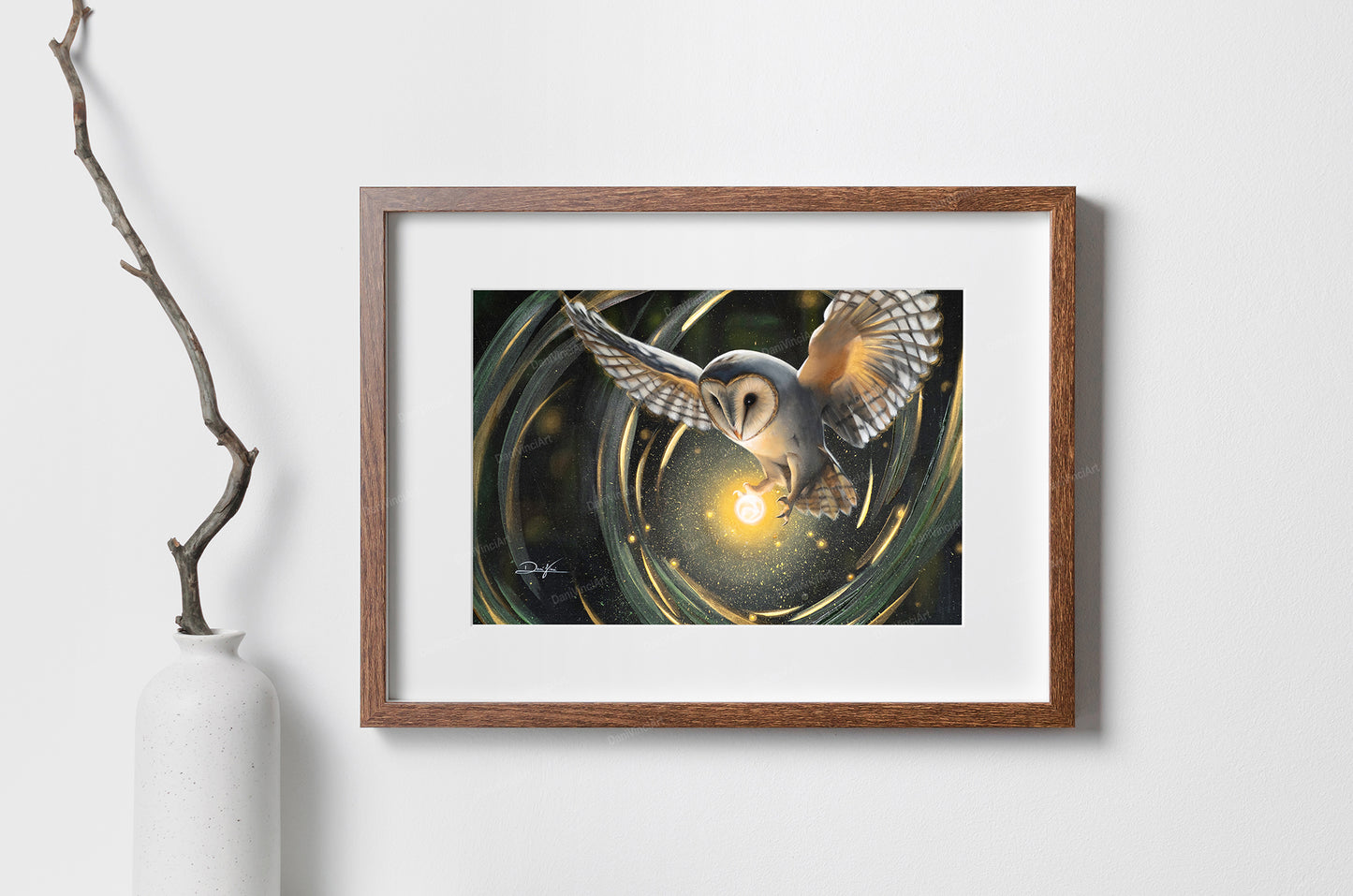 Glowing Owl (Kunstdruck)