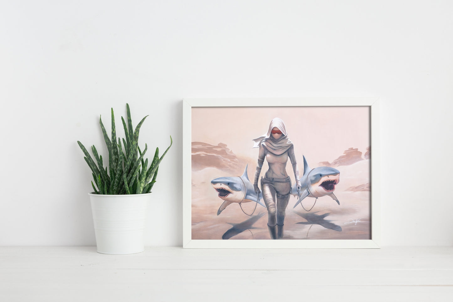Desert Sharks (Kunstdruck)
