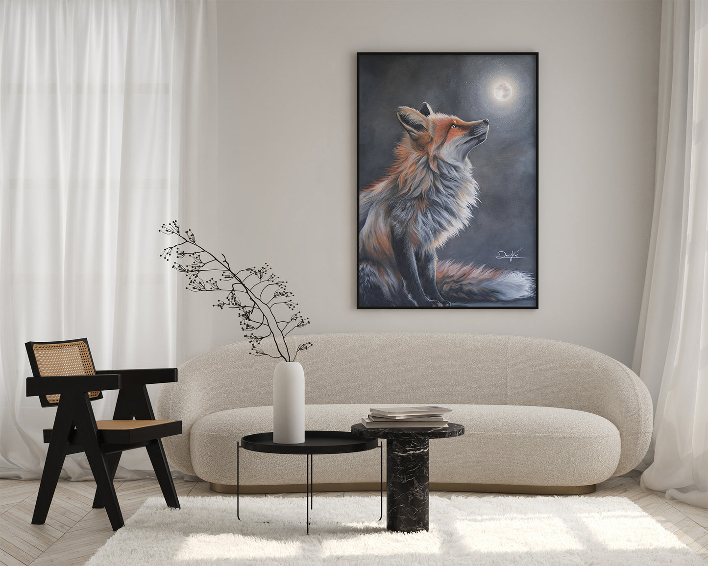 Glowing Fox (Kunstdruck)