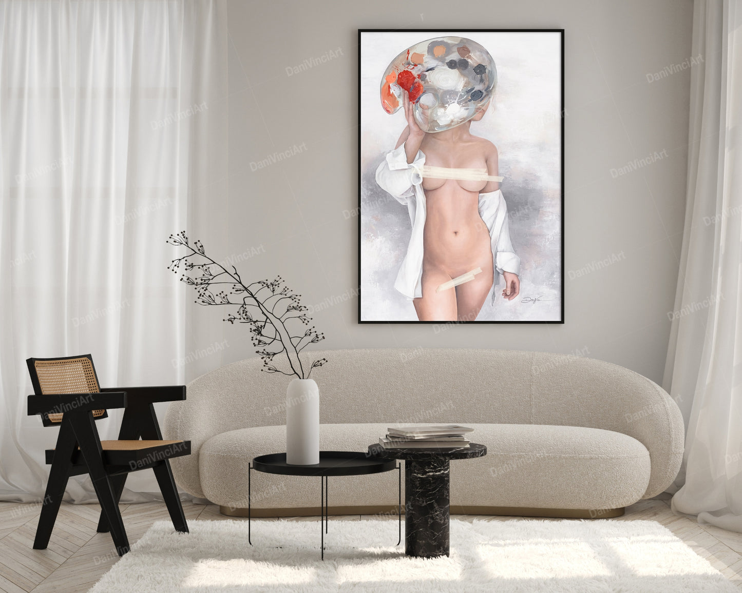 Nude Artist (Kunstdruck)