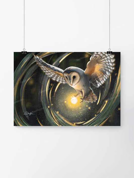 Glowing Owl (Art Print)