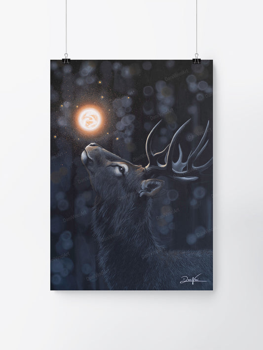 Glowing Deer (Art Print)