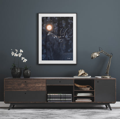 Glowing Deer (Art Print)