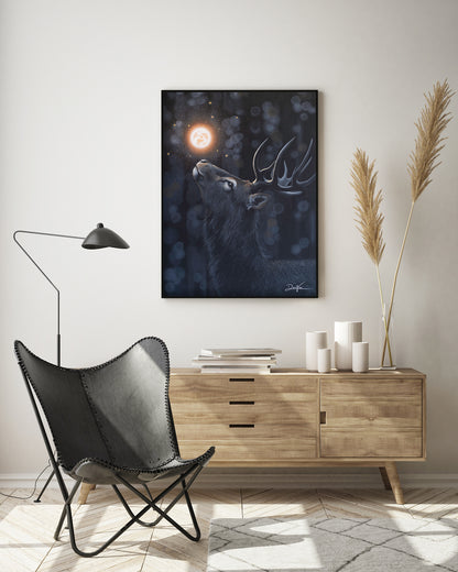 Glowing Deer (Art Print)