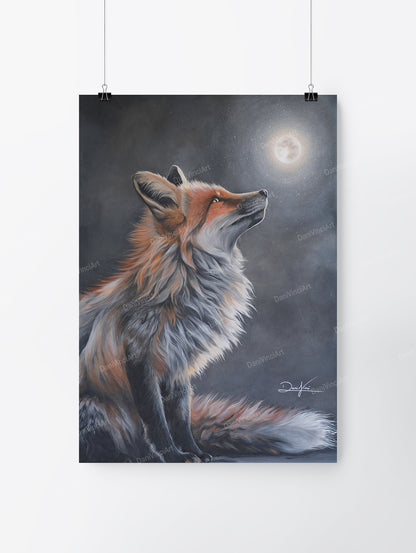 Glowing Fox (Kunstdruck)