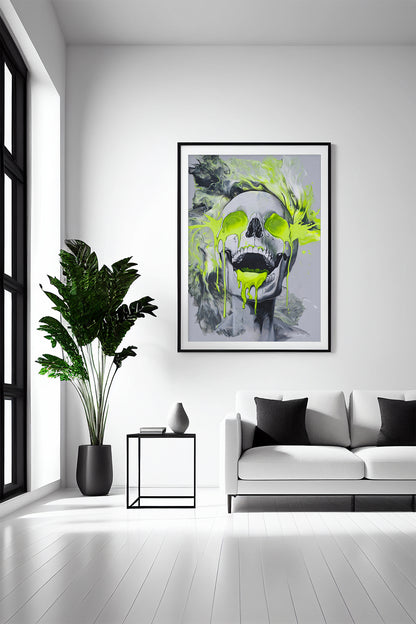 Crazy Skull (Kunstdruck)