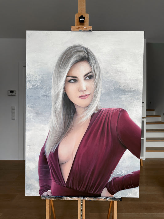 Woman in Red Dress
