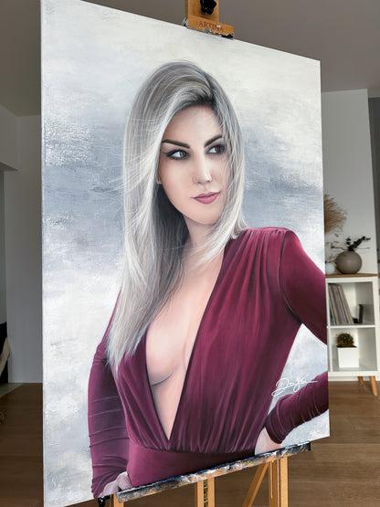 Woman in Red Dress